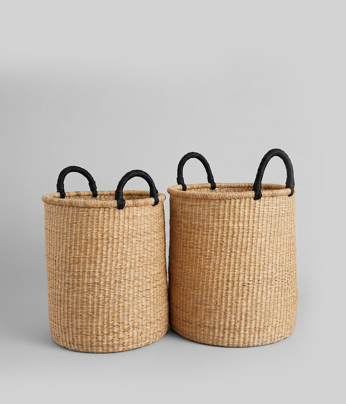 Natural Black Woven Storage Basket - Image 3