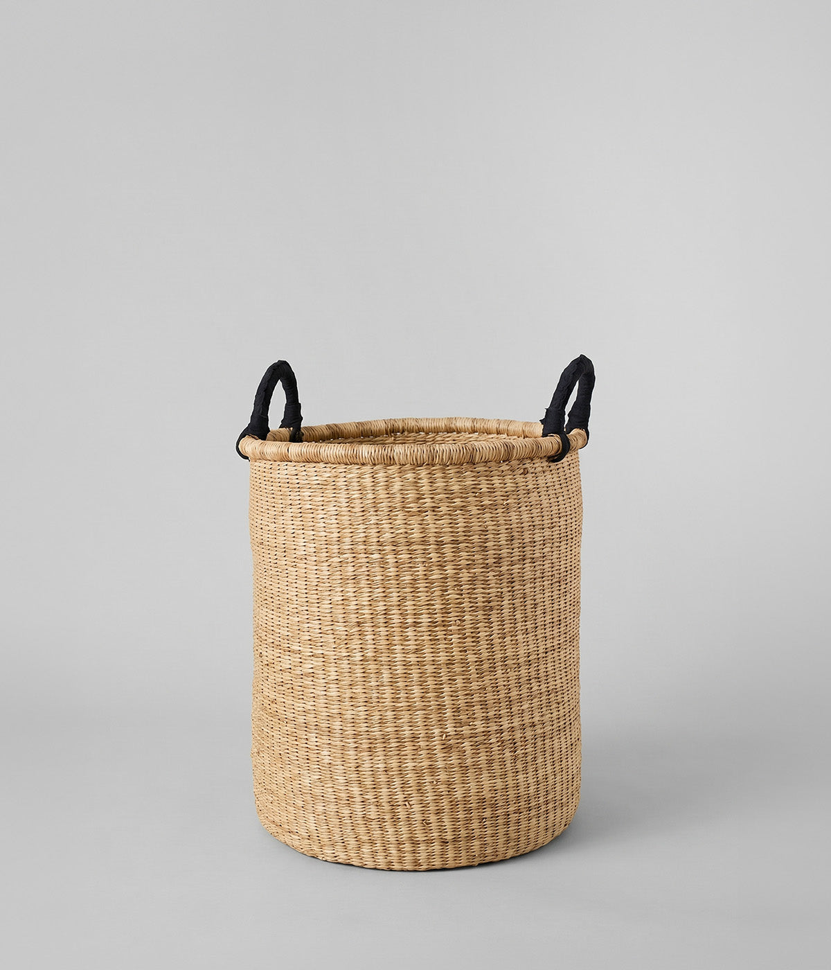 Natural Black Woven Storage Basket - Image 2