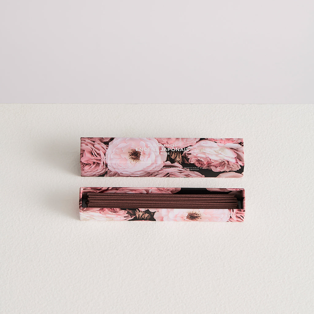 Rose Floral Scented Incense Stick Set