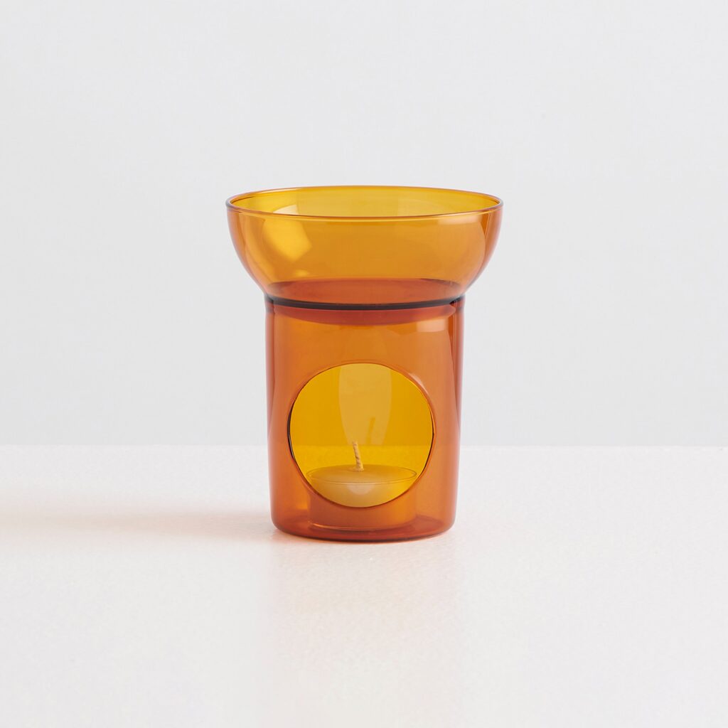 Amber Glass Essential Oil Burner