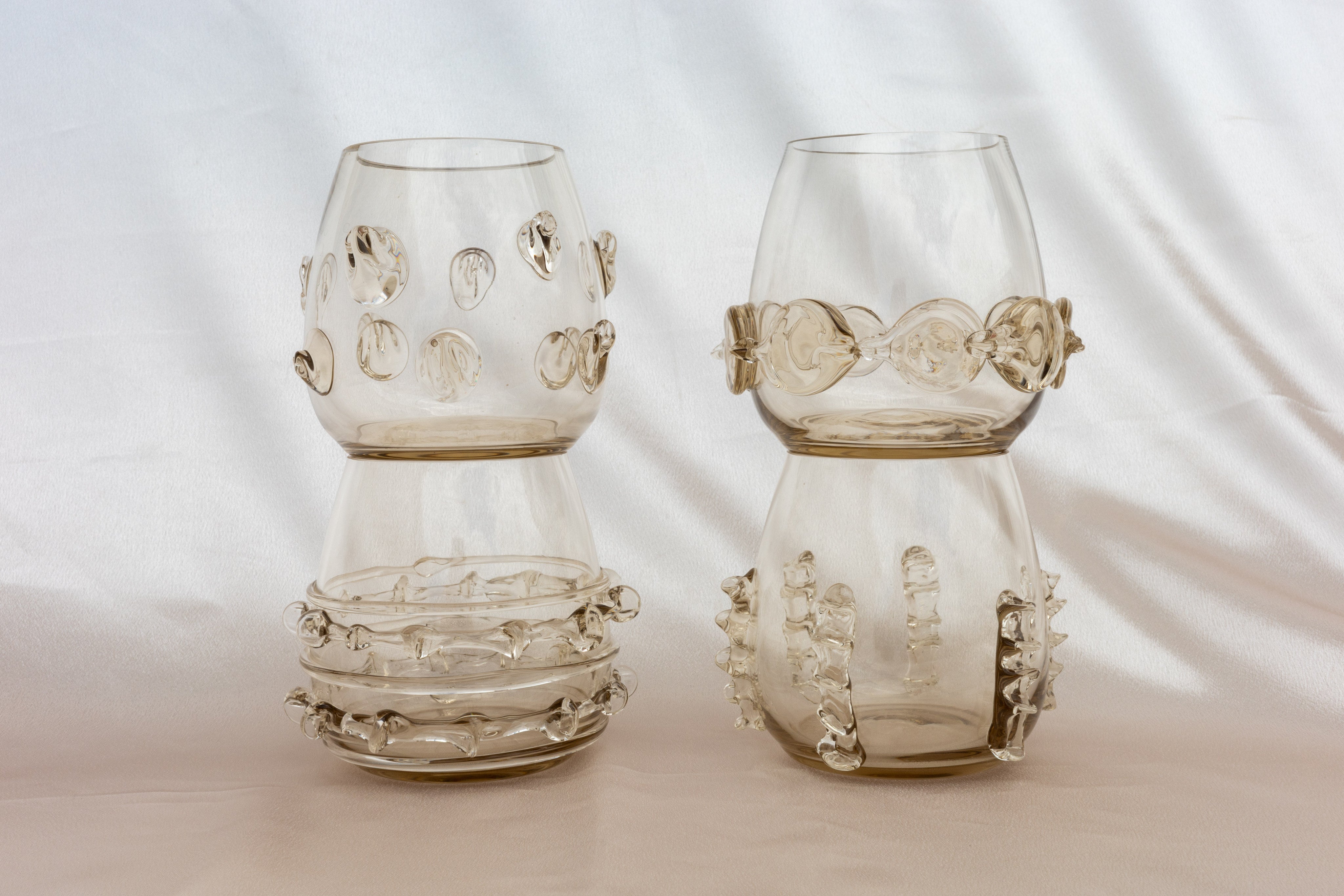 Smoky Crystal Stemless Tumblers, Set of 4 - Image 5