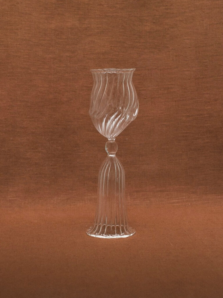 Tall Mouth-Blown Drinking Glasses, Set of 2