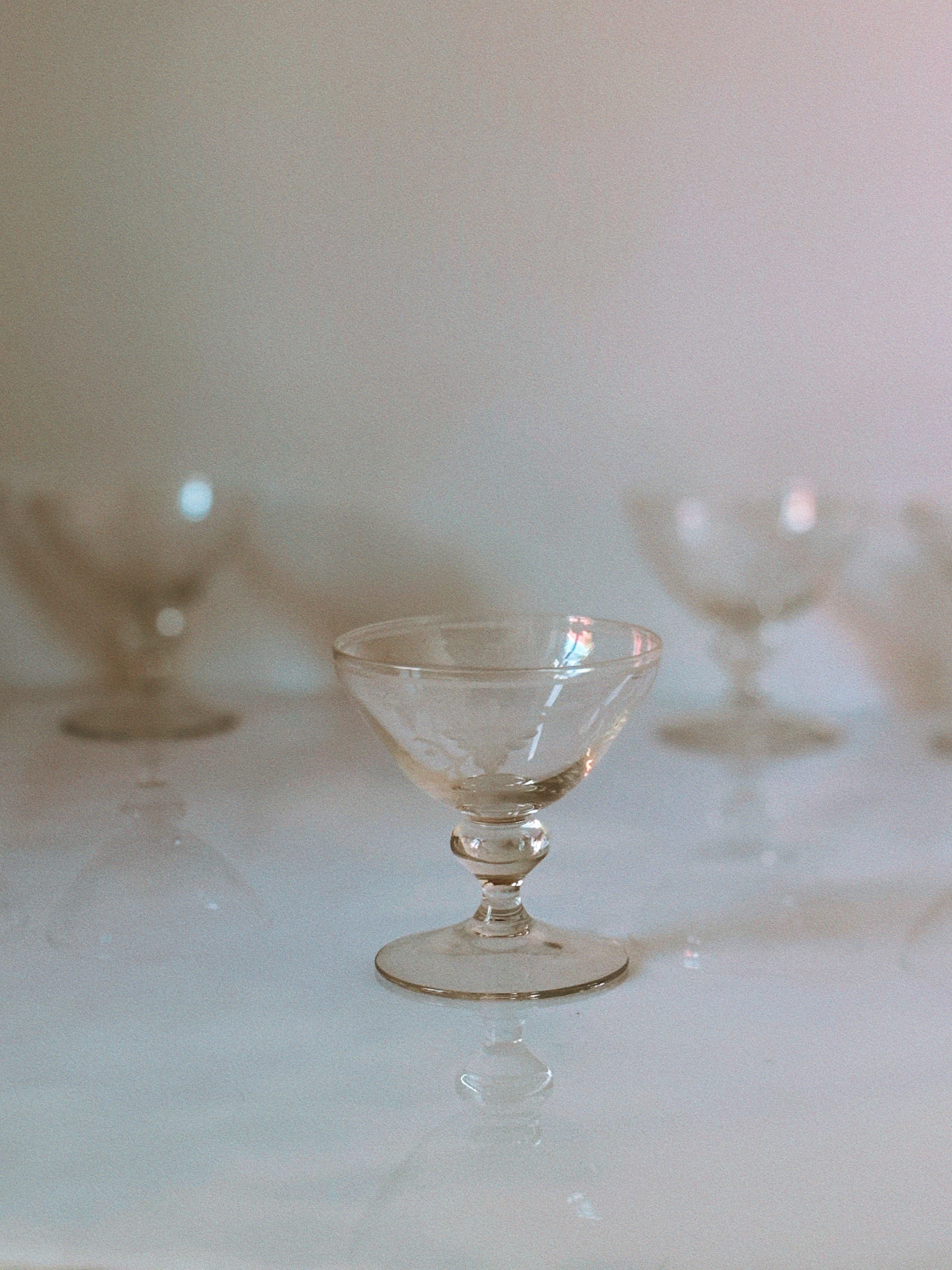 Etched Floral Dessert Wine Glasses, Set of 5 - Image 4