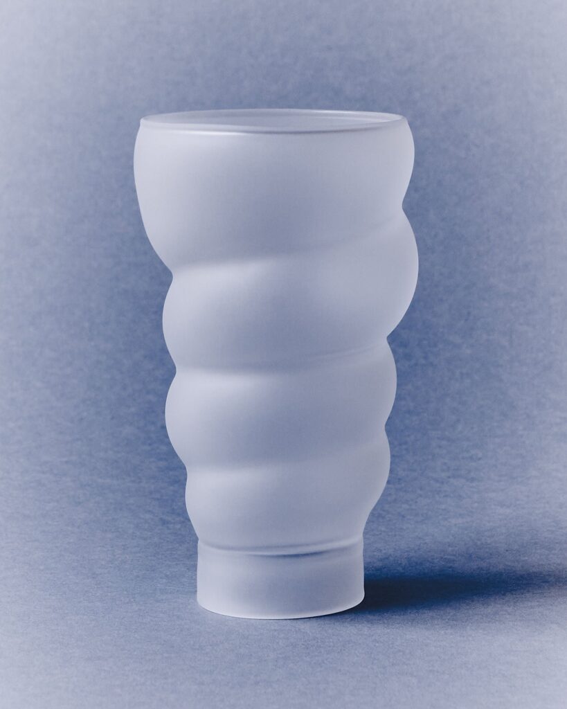 Satin Spiral Borosilicate Glass