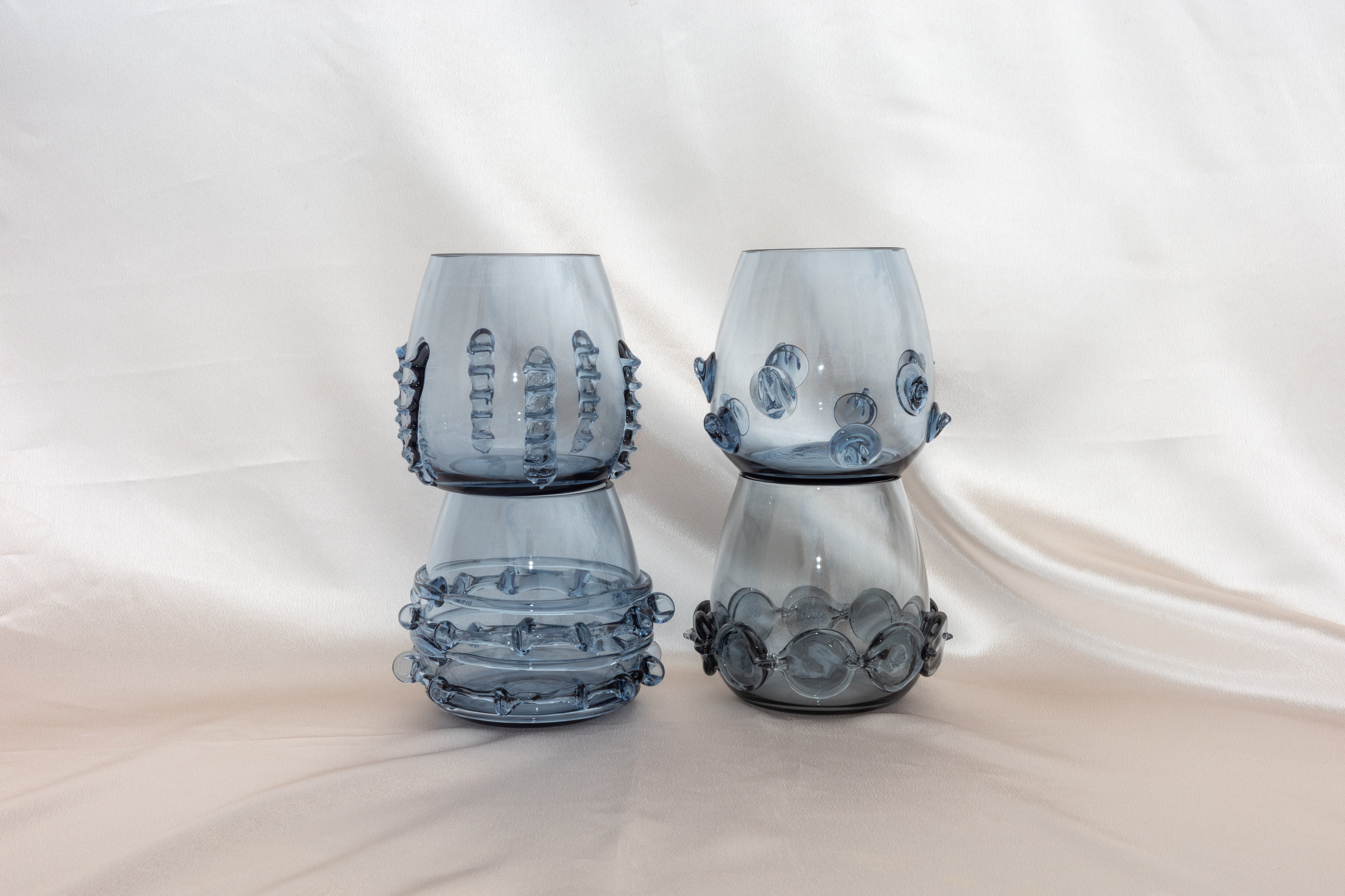 Smoky Crystal Stemless Tumblers, Set of 4 - Image 6